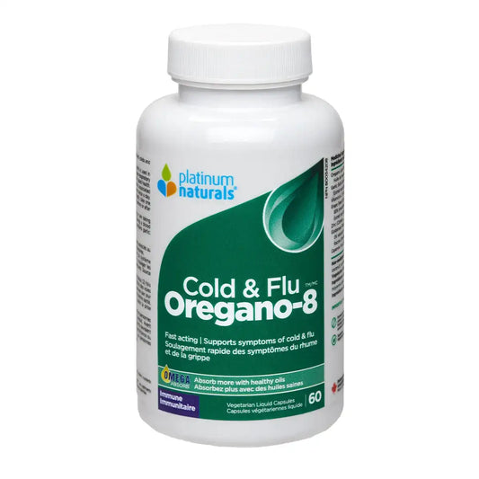 Platinum Naturals Oregano-8 Cold and Flu 60 Veggie Caps